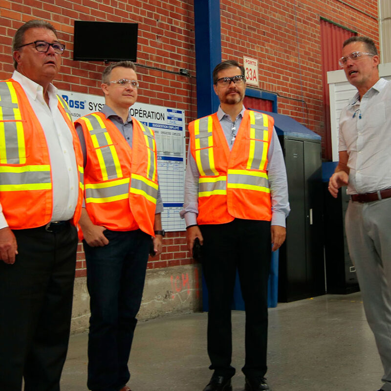 AirBoss leadership visit Acton Vale