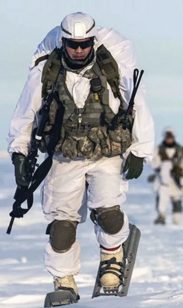 Soldier in snow and AirBoss Boots